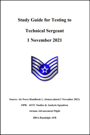 Air Force Study Guide for Promotion to Technical Sergeant