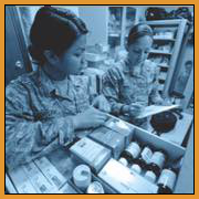 Airmen in the Pharmacy